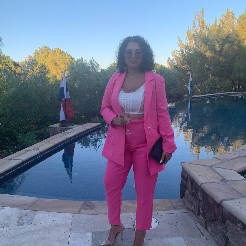 PrettyLittleThing Vibrant Pink Blazer